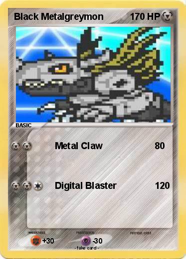 Pokemon Black Metalgreymon