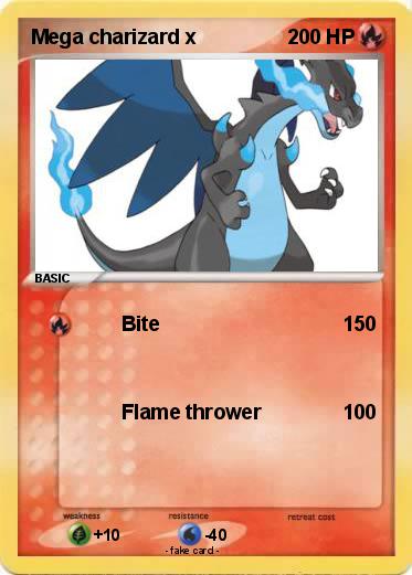 Pokemon Mega charizard x