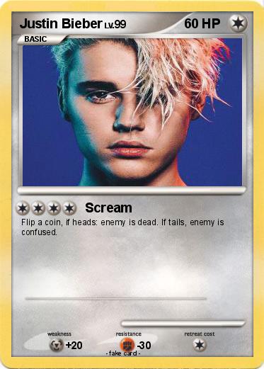 Pokemon Justin Bieber