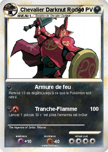 Pokemon Chevalier Darknut Rouge