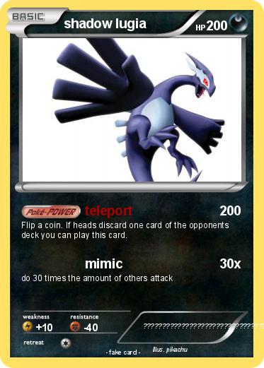 Pokemon shadow lugia