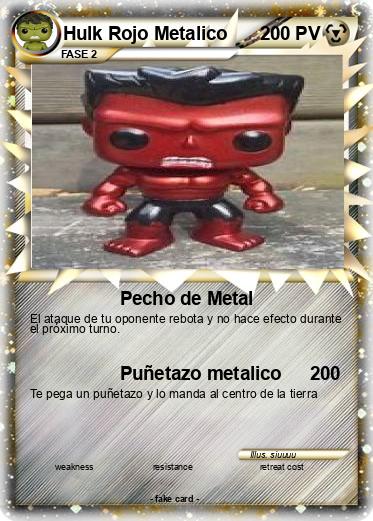 Pokemon Hulk Rojo Metalico