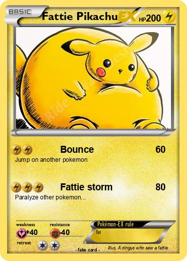 Pokemon Fattie Pikachu