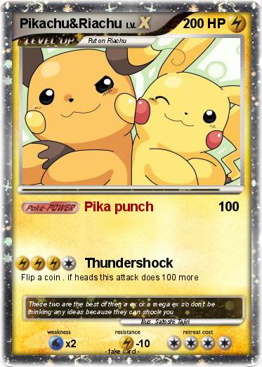 Pokemon Pikachu&Riachu