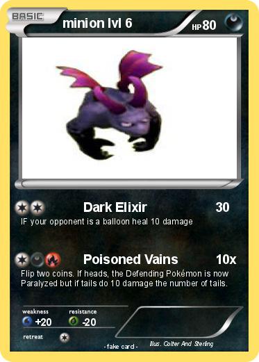 Pokemon minion lvl 6