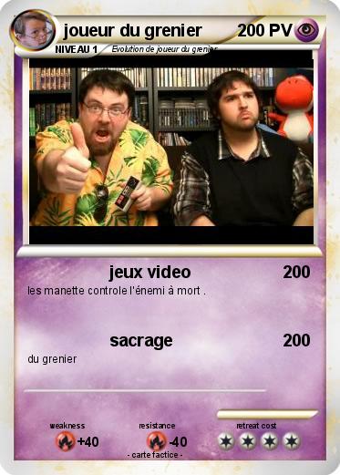 Pokemon joueur du grenier