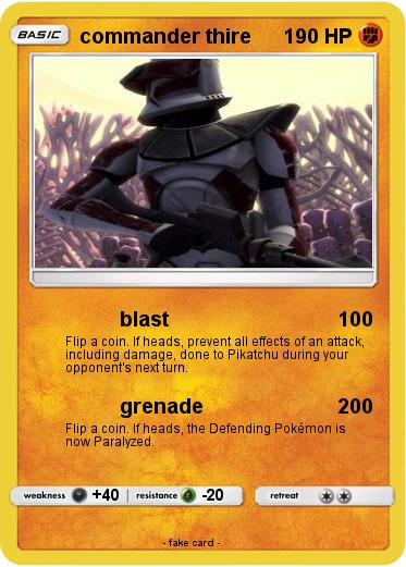 Pokemon commander thire