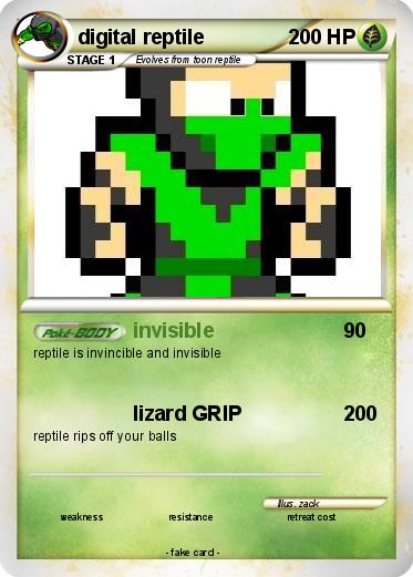 Pokemon digital reptile