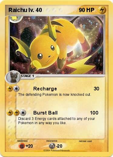 Pokemon Raichu lv. 40