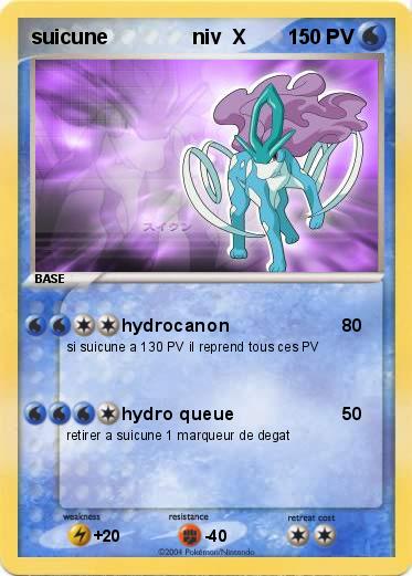 Pokemon suicune               niv  X