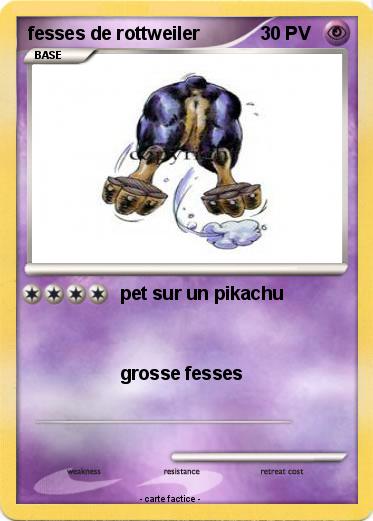 Pokemon fesses de rottweiler