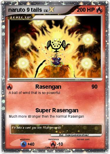 Pokemon naruto 9 tails