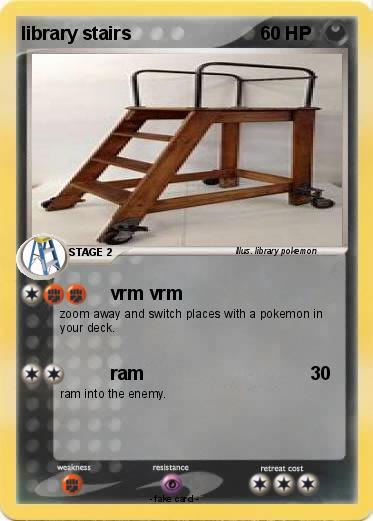 Pokemon library stairs