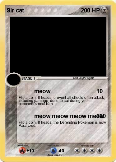Pokemon Sir cat