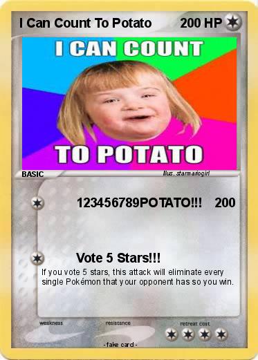 Pokemon I Can Count To Potato