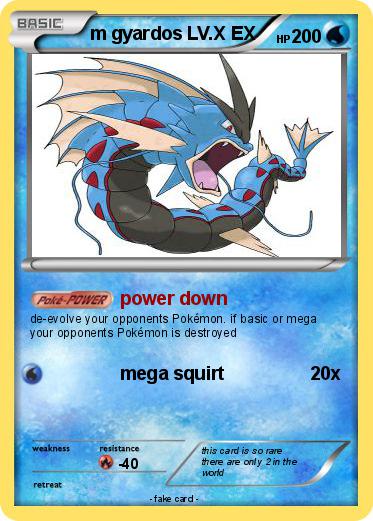 Pokemon m gyardos LV.X EX