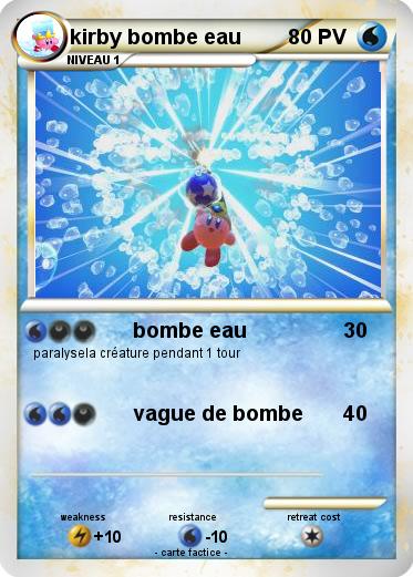 Pokemon kirby bombe eau