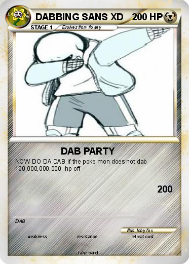 Pokemon DABBING SANS XD