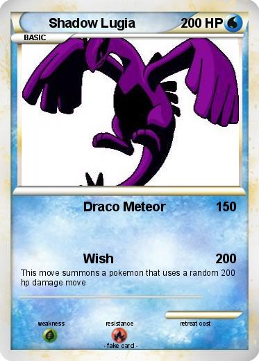 Pokemon Shadow Lugia
