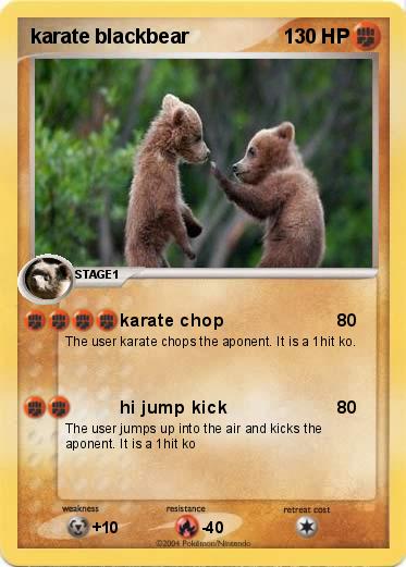 Pokemon karate blackbear