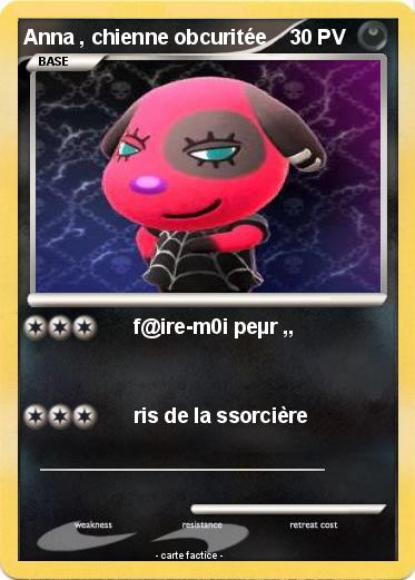 Pokemon Anna , chienne obcuritée