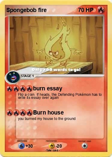 Pokemon Spongebob fire