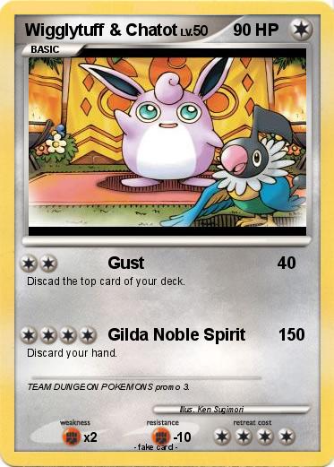 Pokemon Wigglytuff & Chatot