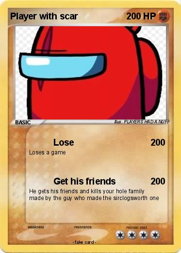 Pokemon Player with scar