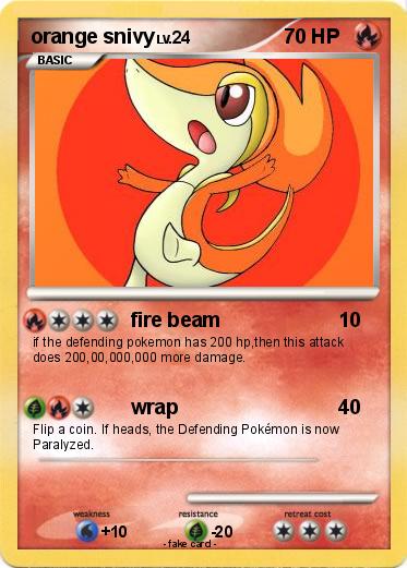 Pokemon orange snivy