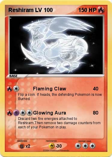 Pokemon Reshiram LV 100