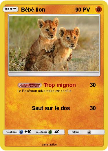 Pokemon Bébé lion
