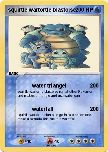 Pokemon squirtle wartortle blastoise