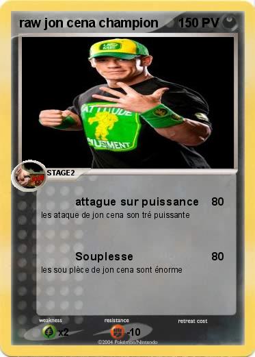 Pokemon raw jon cena champion