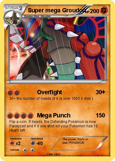 Pokemon Super mega Groudon