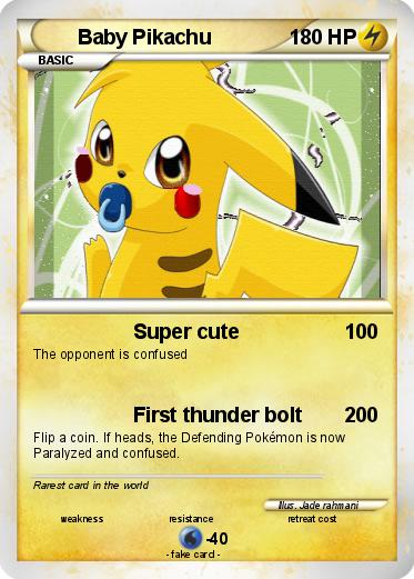 Pokemon Baby Pikachu