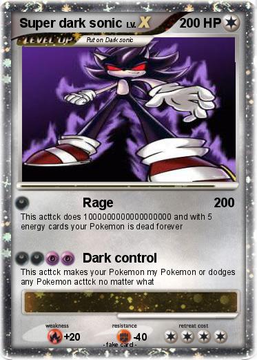 Pokemon Super dark sonic