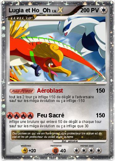 Pokemon Lugia et Ho_Oh