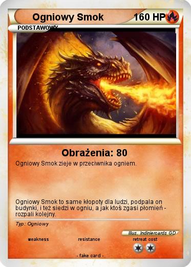 Pokemon Ogniowy Smok