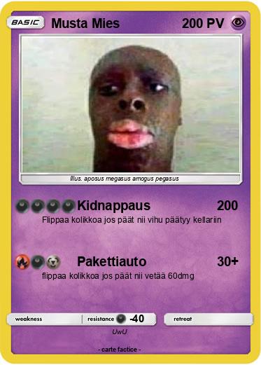 Pokemon Musta Mies