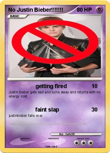 Pokemon No Justin Bieber!!!!!!!