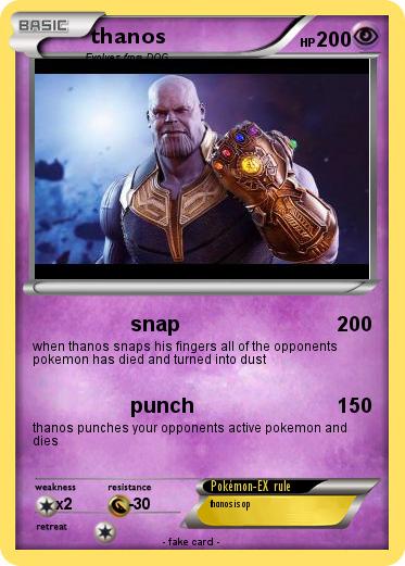 Pokemon thanos                                                   P