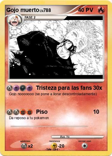 Pokemon Gojo muerto