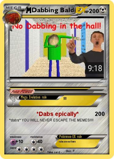 Pokemon Dabbing Baldi