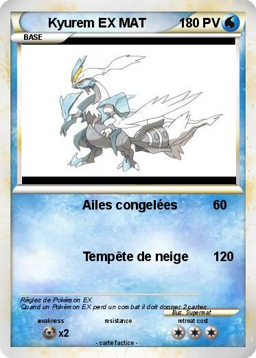 Pokemon Kyurem EX MAT