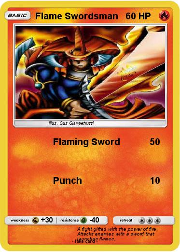 Pokemon Flame Swordsman