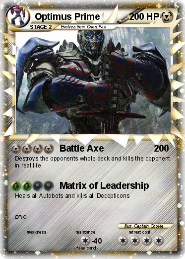 Pokemon Optimus Prime