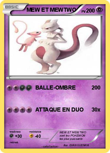 Pokemon MEW ET MEWTWO