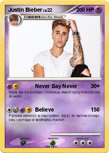 Pokemon Justin Bieber