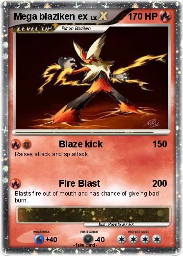 Pokemon Mega blaziken ex