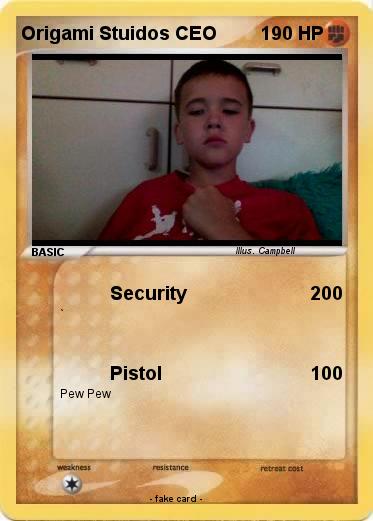 Pokemon Origami Stuidos CEO